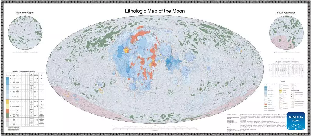 Літологічна карта Місяця