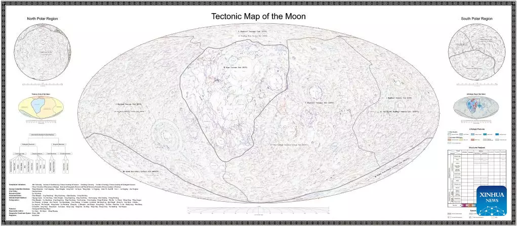 Тектонічна карта Місяця